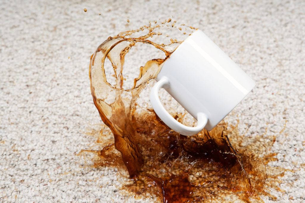 coffee spillage